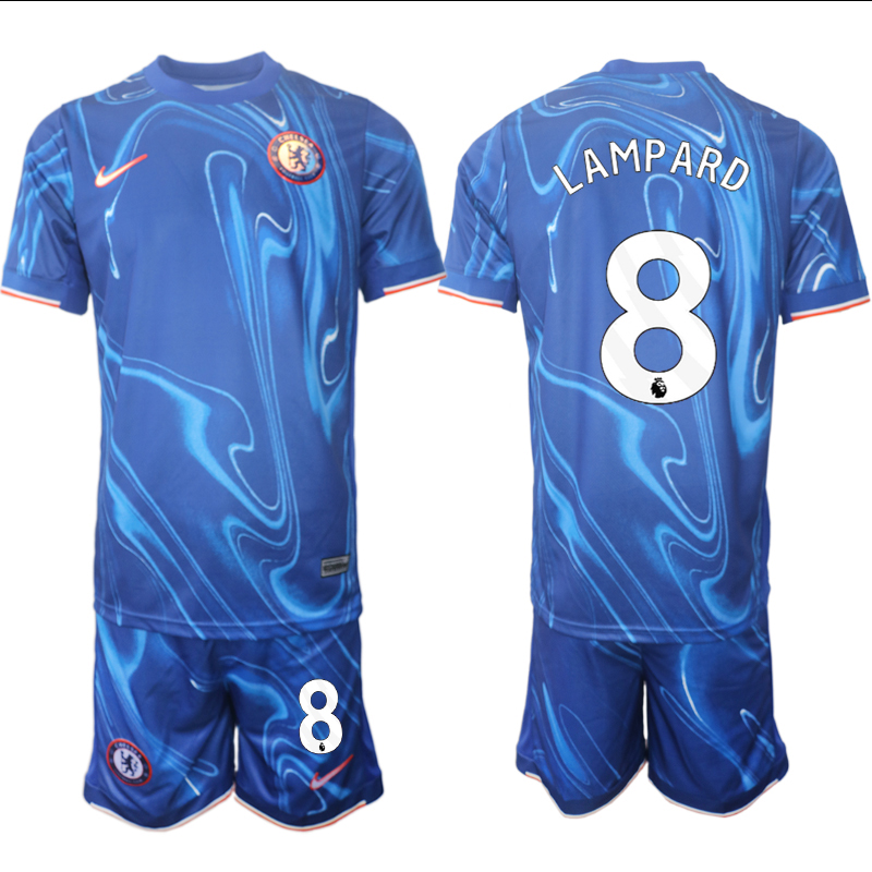 Men 2024-2025 Club Chelsea home Blue 8 Soccer Jersey